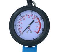 Tester di pressione della pompa manometro gonfiatore pneumatici professionale...