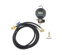 Tester di pressione elettronico HVAC Manometro digitale per R134a per R1234yf R410a R22 ricarica con schermo LCD ad alta risoluzione nero (MG-201-1 Home Set)
