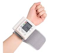 Tester di Pressione Sanguigna da Polso, Misuratore di Pressione Sanguigna Lcd Digitale + Cardiofrequenzimetro, Monitor Macchine Bp da Polso, per L'Assistenza Infermieristica Domestica per Anziani