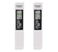 Tester di qualità dell'acqua 3 in 1, 2 pezzi, tester di qualità dell'acqua, tester digitale LCD, tester per acqua TDS EC, alta precisione per acqua potabile, laghetto per pesci e piscina, piscina