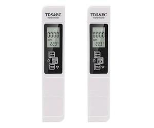 Tester di qualità dell'acqua 3 in 1, 2 pezzi, tester di qualità dell'acqua, tester digitale LCD, tester per acqua TDS EC, alta precisione per acqua potabile, laghetto per pesci e piscina, piscina