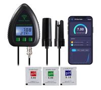 Tester Di Qualità Dell'Acqua TDS/Sale/S.G/Temperatura/Misuratore Di pH, Monitor Di pH Online App Con Funzione Wifi, Tester Di pH Per Acquario Idroponica Piscina Acquacoltura Con Facile Calibrazione