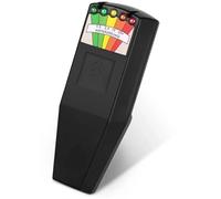 Tester di radiazioni, Rilevatore Di Campo Elettromagnetico EMF Caccia Ai Fantasmi Portatile Magnetico 5 LED,case, uffici, zone giorno(Black)
