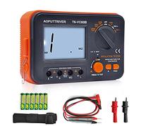 Tester di resistenza di isolamento digitale, megohmmetro, grande display LCD, DC250/500/1000 V AC750 V, 200 MΩ ~ 2000 MΩ con retroilluminazione per la memorizzazione dei dati per cavo motore