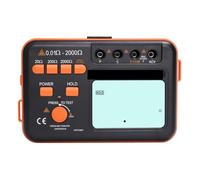 Tester di resistenza Misuratore di resistenza di terra digitale professionale 0,01-2000 Ohm Tester di misurazione a tensione CA di terra a resistenza di terra