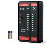 Tester di Rete RJ45 RJ11 Tester Cavi LAN per Patch Cavi Tester per Cavi