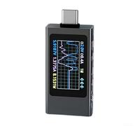 Tester di ricarica USB-C 0-40V con display IPS Corpo in metallo per tensione Corrente Ripple e analisi del protocollo Monitoraggio in tempo reale