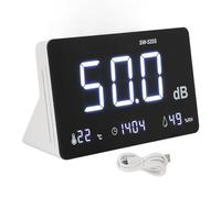 Tester di rumore del misuratore di decibel del livello del suono professionale con umidità di temperatura Display 4 in 1 dispositivo multifunzionale per il monitoraggio della