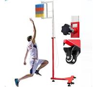 Tester di Salto Verticale Regolabile con Ruote e puleggia di ripristino - Ideale per l'allenamento di Basket e pallavolo, migliora Le Prestazioni di Salto e monitora i progressi Senza Sforzo