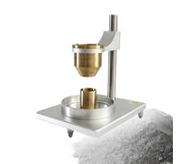 Tester di scorrevolezza per polveri, misuratore di portata a imbuto in acciaio inossidabile con imbuti a 60°, bolla di livellamento, ripetibilità di 0,4 s, per test di(Brass,2.5+5.0mm)