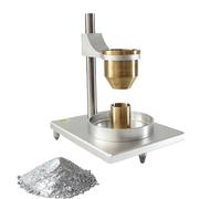 Tester di scorrevolezza per polveri, misuratore di portata per polveri metalliche 2 in 1 con imbuti in ottone/acciaio inossidabile, con imbuto da 2,5 e 5 mm, kit completo(Brass,5.0mm)
