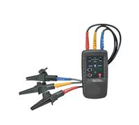 Tester di sequenza trifase senza contatto da 120 V a 400 V CA, motore portatile e indicatore di rotazione delle fasi(B1ack)