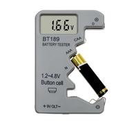 Tester di tensione della batteria - analizzatore portatile da 90 g con indicatore LED per uso domestico, impianti, telecomandi, orologi, apparecchi acustici, stampanti e batterie a bottone