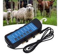Tester di tensione per recinzione elettrica, recinto elettrico digitale Neon recinto tester di tensione, Recinzione elettrica per bestiame, Attrezzi da giardinaggio con 6 luci per l'azienda agricola