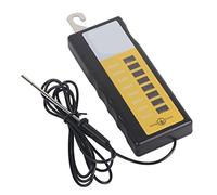 Tester di tensione per recinzione elettrico portatile 8 luci indicatrici ad alta precisione ampio campo di misurazione 2000-12000 V per giardino domestico agricolo materiale ABS