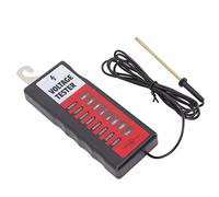 Tester di Tensione per Recinzioni, da 1000V a 8KV con Ampia Gamma di Volt, con Schermo LCD e Indicatore Luminoso a 8Pcs, Sonda Placcata in Rame, Cercatore di Guasti per Filo Metallico, Corda