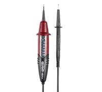 Tester di tensione Testboy 40 Plus, da 6 a 400 V AC/DC, (alloggiamento robusto, CAT III 400 V, IP 65, 8 LED, alloggiamento in plastica ABS), rosso/nero