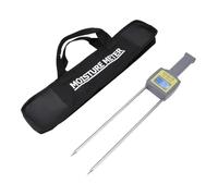 Tester di umidità del grano Chhelihl, per misuratore di umidità del grano digitale, igrometro a grana portatile con sonda lunga, display LCD retroilluminato a LED, funzione di