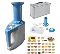Tester Di Umidità Portatile 35 Grani, Analizzatore Di Umidità Digitale Per Cereali, Pannello Touch Intelligente, Pesatura Automatica, Compensazione Della Temperatura, Doppia Alimentazione CA E CC Per