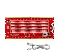 Tester diagnostico LED per slot di memoria DDR5, per schede madri server desktop, doppia alimentazione, rilevamento visivo dei guasti, 23,6 g, strumento ABS leggero, verde e rosso, installazione