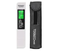 Tester Digital Water Digital METTER - Tewst Kit -125 Strip Di Prova Di Qualità 'acqua Per Test Di Test Del Pozzo Kit, Temperatura (℃/℉) Metato