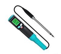 Tester digitale 2 in 1 della temperatura del suolo con LCD retroilluminato IP67 Elettrodo impermeabile Letture rapide accurate per giardino Allotment piante d'appartamento e agricoltura