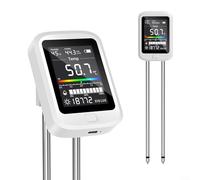 Tester digitale 6 in 1 per suolo con misuratore di pH, umidità, luce e temperatura Celsius, ricaricabile per un monitoraggio affidabile della crescita delle piante