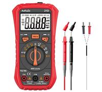 Tester Digitale 6000 Conteggi, AoKoZo Multimetro Digitale Portatile,Tester Elettricista,Misura la tensione CC/CA, la Corrente CC/CA, la Resistenza, la Capacità, la Continuità del Circuito, NCV, TRMS