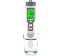 Tester digitale del sale for acquari, misuratore di salinità 5 in 1 con pH, TDS, EC e temperatura, strumento test accurato for piscine acqua salata,Analisi affidabile