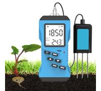 Tester digitale del suolo per misurazione accurata di umidità, pH, NPK, EC e temperatura, display retroilluminato per una crescita ottimale delle piante nei giardini