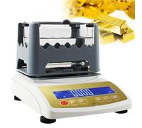 Tester digitale di densità di purezza di oro argento analizzatore di autenticità in carati for gioielli banche tester di metalli di qualità da laboratorio(600K)