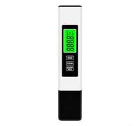 Tester digitale di qualità dell'acqua 3 in 1, misuratore di temperatura con display LCD, accurato lettore PPM per acqua potabile, acquari, coltura idroponica, plastica bianca
