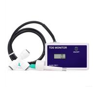 Tester digitale di qualità dell'acqua con LCD, 0-9990 PPM Meter per piscina e laboratorio, calibrato in fabbrica, spegnimento automatico, raccordo da 1/4", bianco