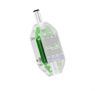 Tester digitale di tensione e corrente, misuratore di potenza CC con schermo rotante, analizzatore di capacità della batteria da 600 W, 50 V, 12 A, per USB, laptop, pannello solare (bianco)