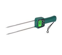 Tester Digitale di umidità per Fieno, Retroilluminazione per Misuratore di umidità per Fieno Facile da Usare per Grano