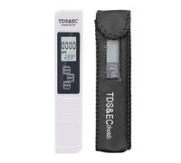 Tester digitale for la qualità dell'acqua TDS Gamma di misuratori EC 0-9990 Misuratore di temperatura for la purezza dell'acqua multifunzionale TEMP PPM Tester(WHITE)