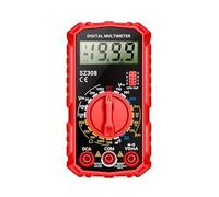 Tester Digitale, Multimetro Digitale, Elettricità, Elettricista, Fai Da Te, Alta Precisione, con Display LCD, Misura AC/DC, Ohm, Continuità, Diodi e Test Transistor hFE - Compatto e Portatile