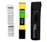 Tester digitale per acqua, 4 in 1, accurato tester professionale per acque, misuratore EC e temperatura con 0-PPM, ideale per acquari di test di resistenza e conduttività, per test di