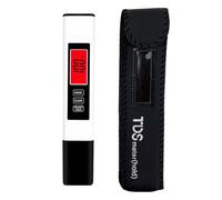Tester digitale per acqua, 4 in 1, accurato tester professionale per acque, misuratore EC e temperatura con 0-PPM, ideale per acquari di test di resistenza e conduttività, per test di