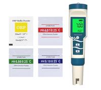 Tester digitale per acqua, Misuratore digitale di pH/ORP/Temp/H2 for acqua Ppb Ppm con risoluzione ATC 0,01, tester di idrogeno ad alta precisione for piscine con acqua potabile