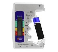 Tester digitale per batteria per tutte le batterie, misuratore di batteria, display LCD digitale, tester universale per batterie AAA, AA, C, 9V, D, N, 1,5 V, piccole batterie a bottone