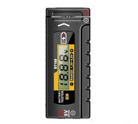 Tester digitale per batterie con display LCD per batterie a bottone AA AAA C D 9 V, misurazione precisa della tensione senza fonte di alimentazione esterna, tester compatto per casa e officina, (BT167