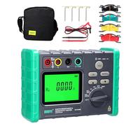 Tester digitale per la resistenza di messa a terra con misurazione multi-ingranaggio e resistività del suolo - Intervallo di tensione fotovoltaica negativa da 1500 V a 1500 V (DY-4100B)