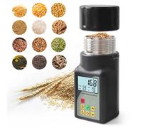 Tester Digitale per misuratore di umidità per Cereali, misuratore di umidità per Cereali con Display LED, capacità 90 ml, memorizzazione Dati 99 Gruppi, compensazione Automatica della Temperatura
