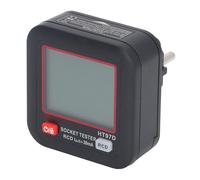 Tester Digitale per Prese Elettriche, Multifunzionale GFCI con Display LCD, Rilevamento Polarità 45-65Hz, Test RCD, 30-260V