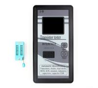 Tester digitale per transistor M328 con display a colori TFT 128 x 160 con rilevamento automatico dei pin per NPN, transistor PNP, MOSFET, diodi e condensatori (nero)