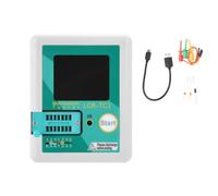 Tester digitale TC3 Analizzatori transistor con rilevamento automatico dei pin e robusto alloggiamento in ABS per uso laboratorio Tester per semiconduttori con calibrazione automatica