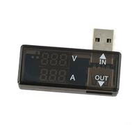 Tester digitale USB con voltmetro integrato tester di capacità della batteria e indicatore di carica USB per monitorare lo stato di carica e il consumo energetico (F)