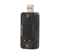 Tester digitale USB con voltmetro integrato tester di capacità della batteria e indicatore di carica USB per monitorare lo stato di carica e il consumo energetico (B)