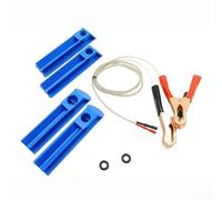 Tester e pulitore per iniettori di carburante automobilistici con due adattatori compatibili per la valutazione del funzionamento dell'iniettore e il miglioramento del flusso